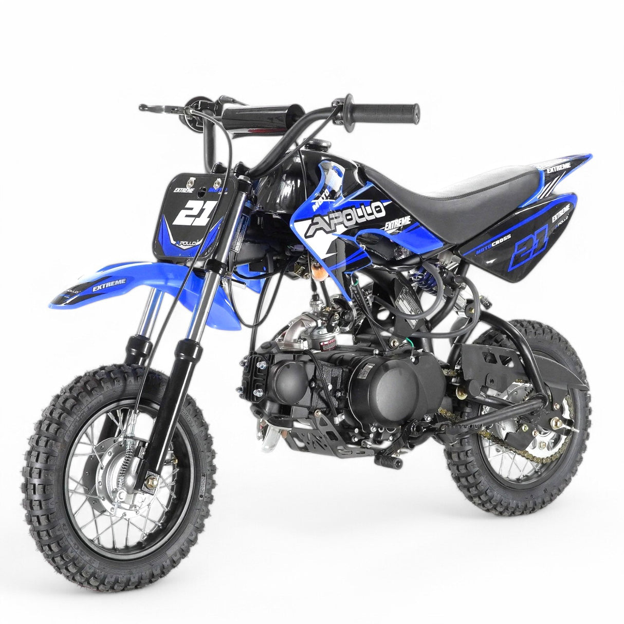 Apollo 70cc Kids Dirt Bike With Training Wheels - TribalMotorsports
