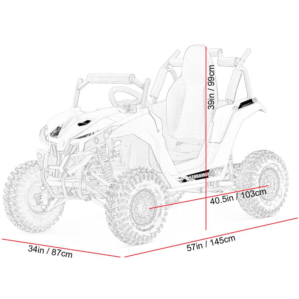 MotoTec Raider Kids UTV 48v 1200w Full Suspension - TribalMotorsports
