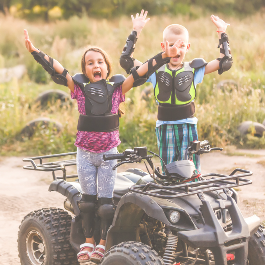 2 children on atv