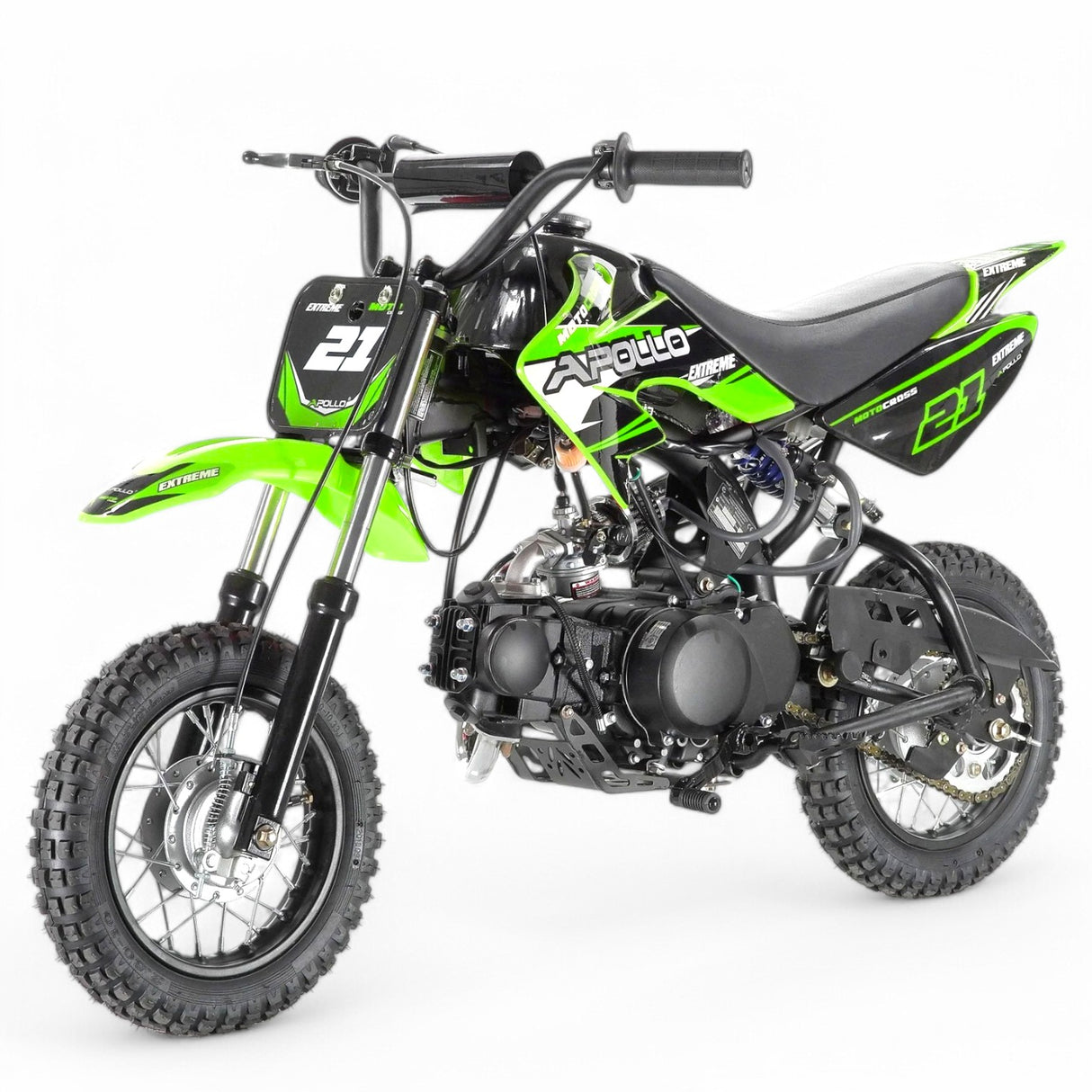 Apollo 70cc Kids Dirt Bike With Training Wheels - TribalMotorsports