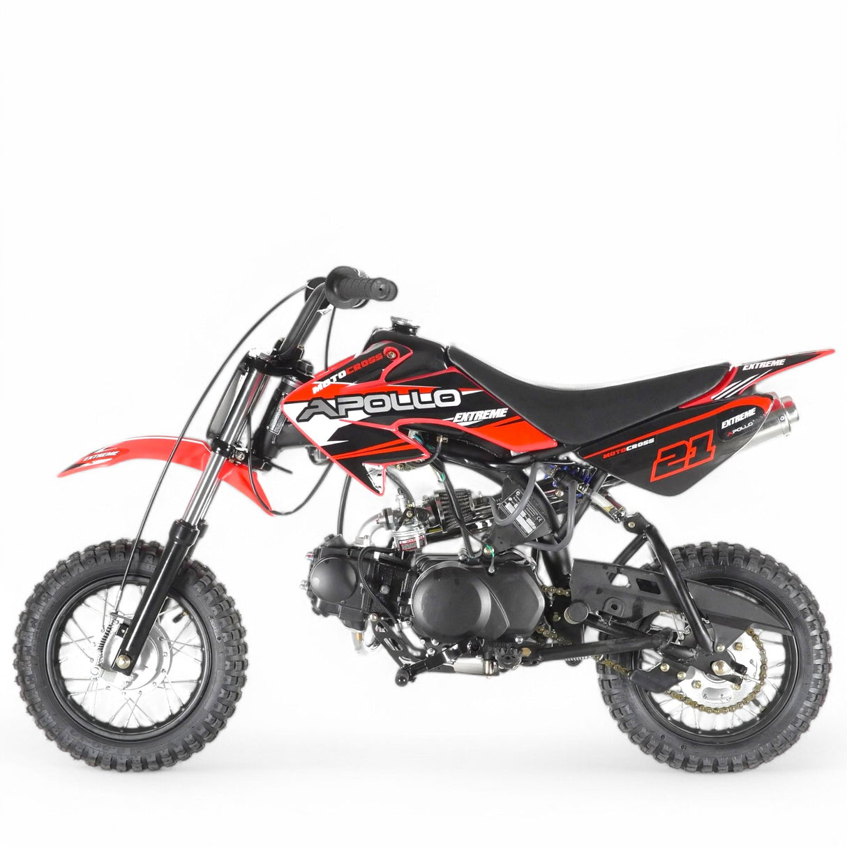 Apollo 70cc Kids Dirt Bike With Training Wheels - TribalMotorsports
