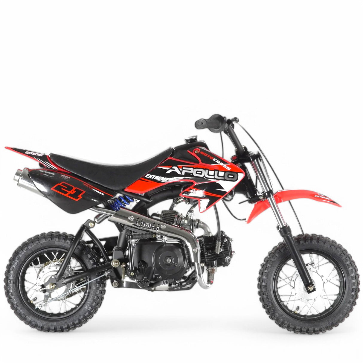 Apollo 70cc Kids Dirt Bike With Training Wheels - TribalMotorsports