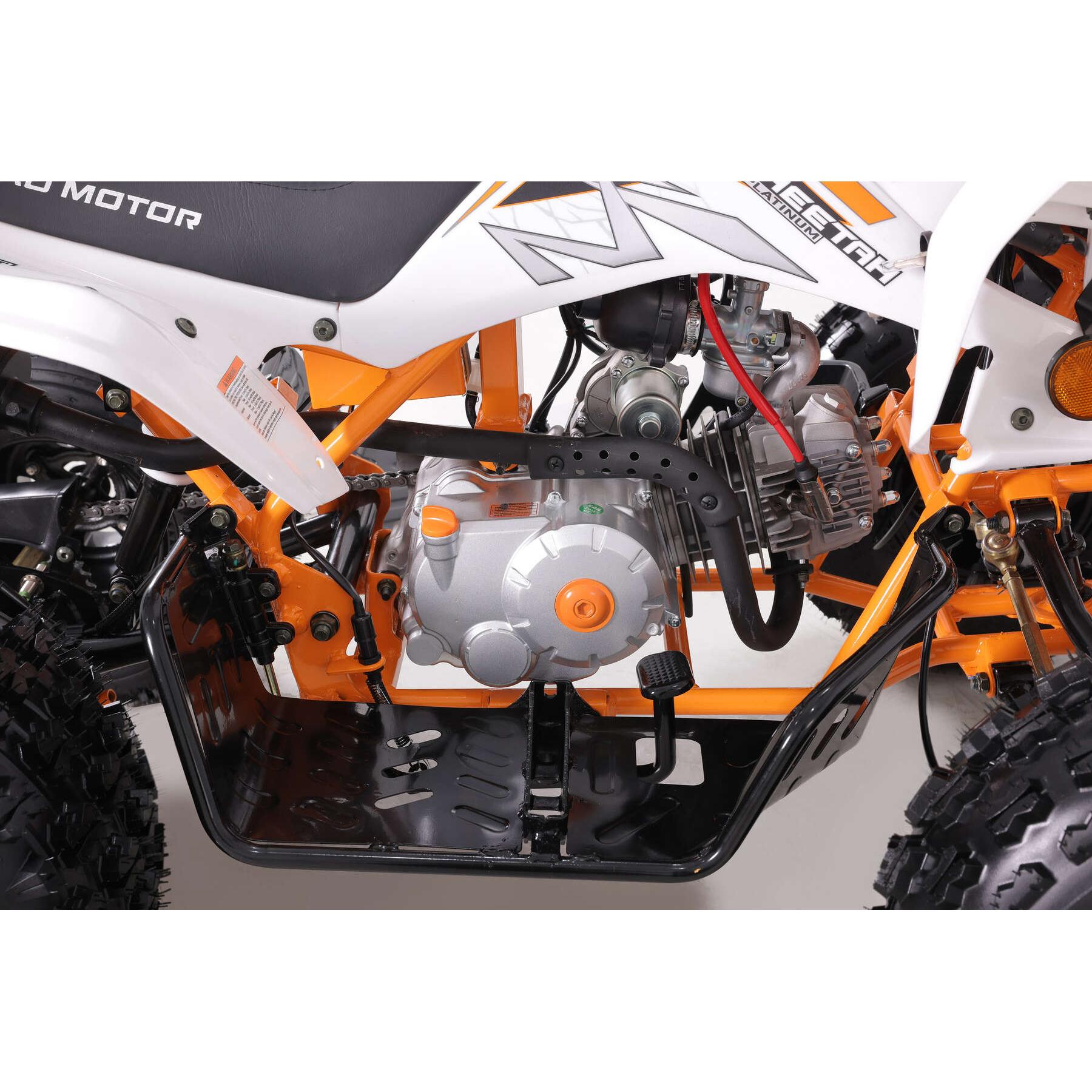 希少⭐️AMERI MEDI WHITE TWIN CHEETAH TANK Kids Cheetah ATV 125cc | Kids Atv for Sale | TribalMotorsports.com