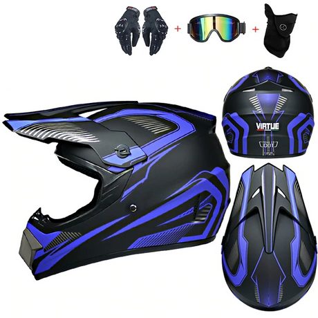 helmet goggle combo Full-Size Helmet, Gloves, & Goggles Combo