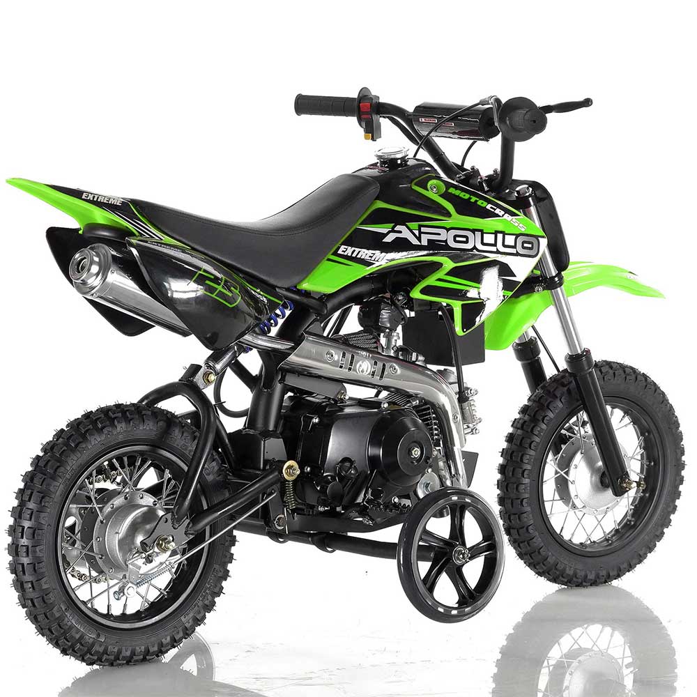Apollo 70cc Kids Gas Dirt Bike Training Wheels | TribalMotorsports.com