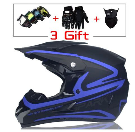 bike helmet w goggles gloves Full-Size Helmet, Gloves, & Goggles Combo